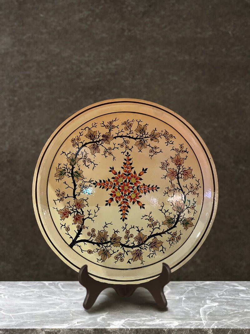 1._Nature-inspired_design_on_Plate_in_Kashmiri_Paper_Mache_800x.jpg Nature-inspired design on Plate in Kashmiri Paper Mache - Image 1