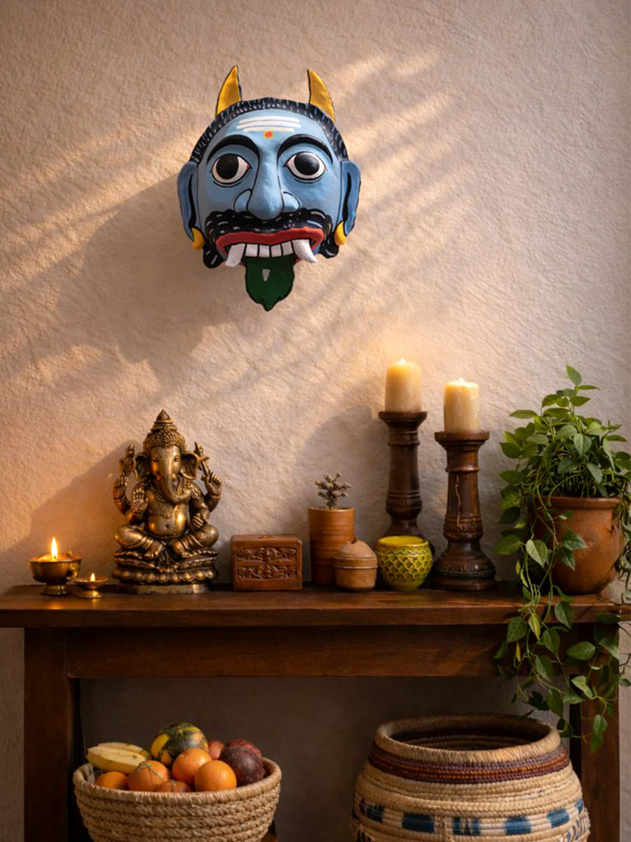 The silent trickster in Cheriyal mask - Image 2